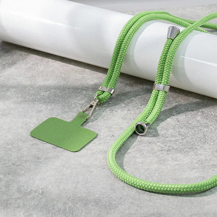 Adjustable Detachable Phone Lanyard with Card Holder &amp; Carabiner - 13 colours, Nylon Strap Accessory