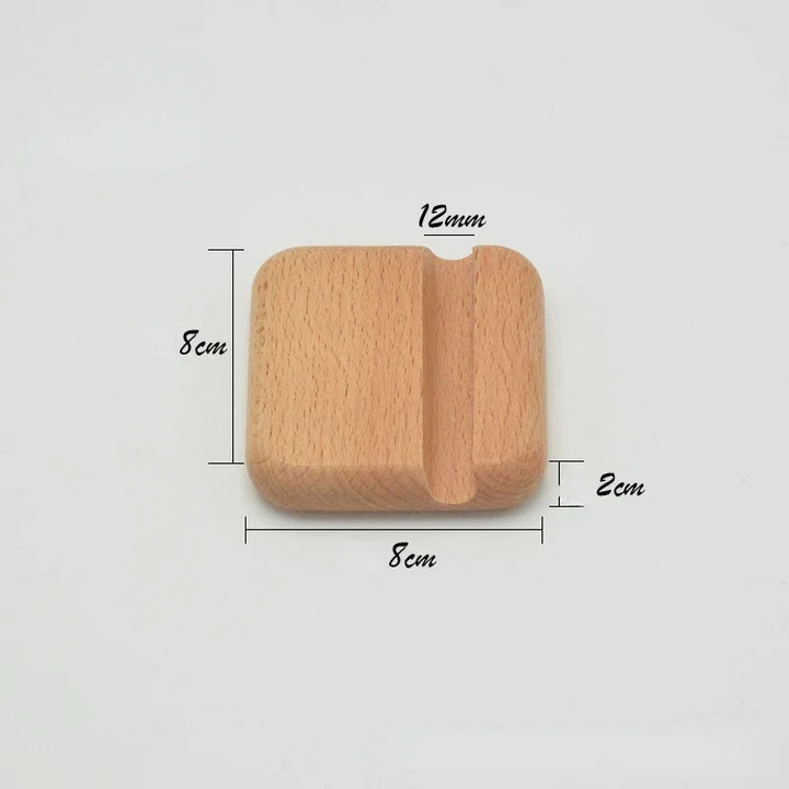 Universal Solid Wood Desk Stand Holder for Mobile Phones &amp; Tablets - Home Accessories