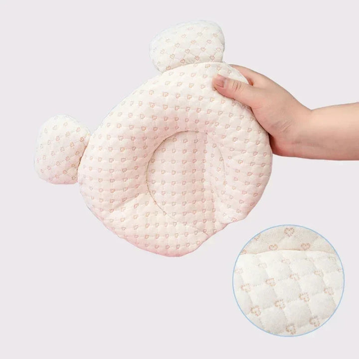 Natural Latex Baby Head Support Pillow - Pediatrician-Recommended Sleep Aid for Flat Head Prevention