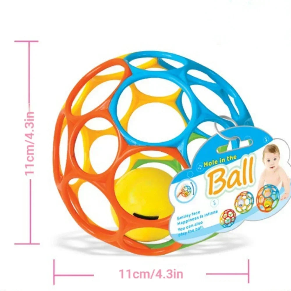 Baby Rattle Teether Ball Newborn Sensory Toys Soft Safe