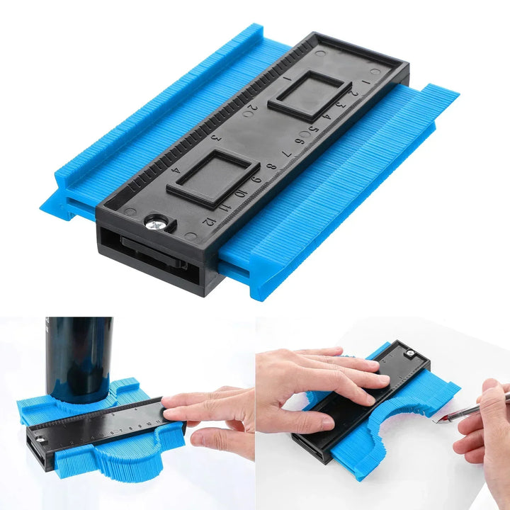 Contour Gauge Duplicator - Plastic Profile Measuring Tool for Home DIY Projects, 10 inch