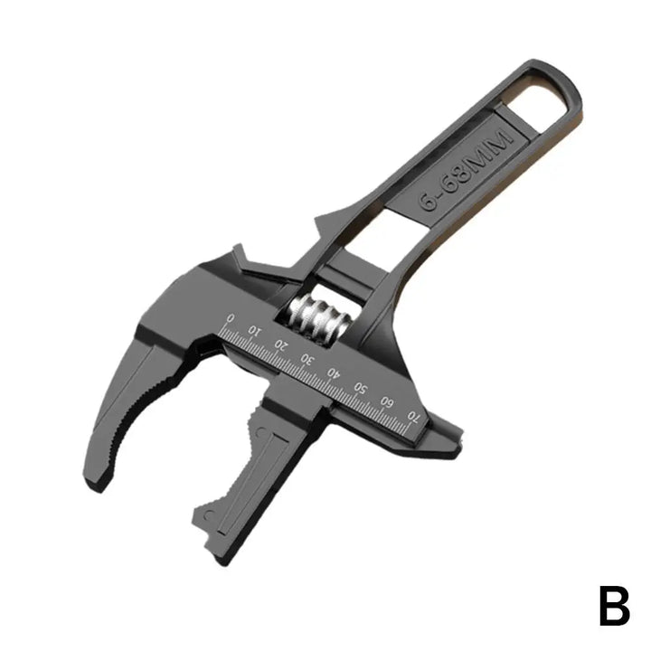 Adjustable Pipe Wrench &amp; Nut Key - 6-68mm Home Tools for Bathroom Repair, Multi-functional Spanner