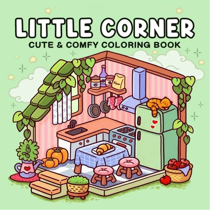 colouring Book For Kids Calming Moments Educational Doodles With Adorable Creepy Creatures Halloween 2025 Gift