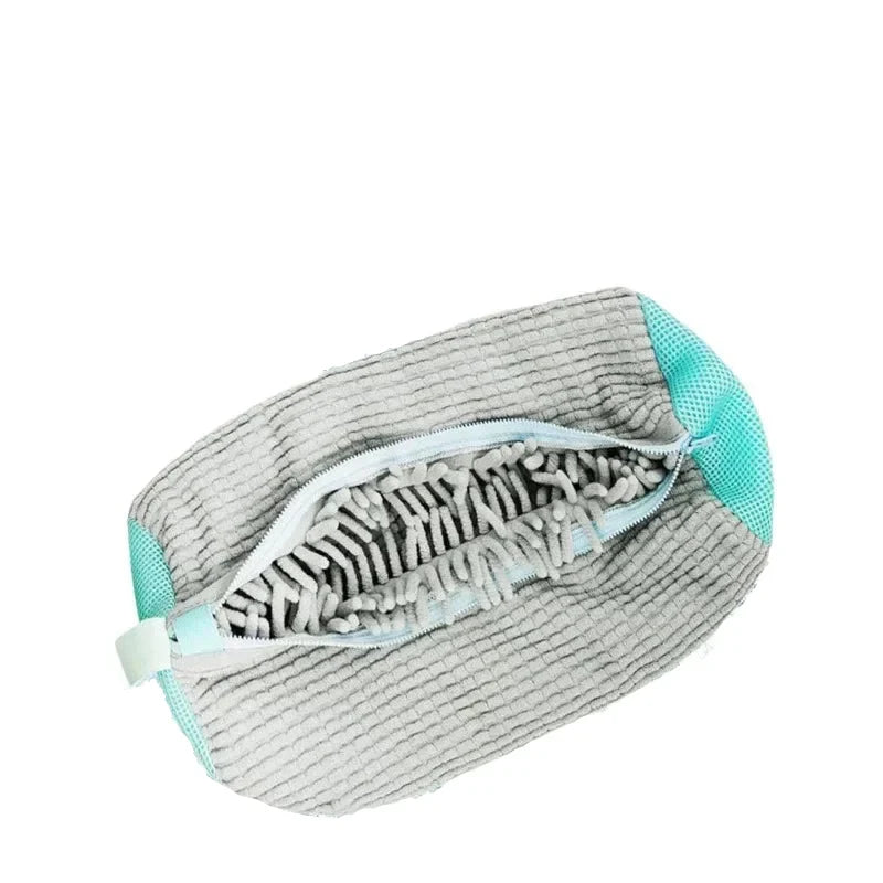 Shoe Washing Bag Cotton Laundry Bag with Zipper Closure, Durable Cleaning Bag for Shoes, Travel-Friendly Drying Bags