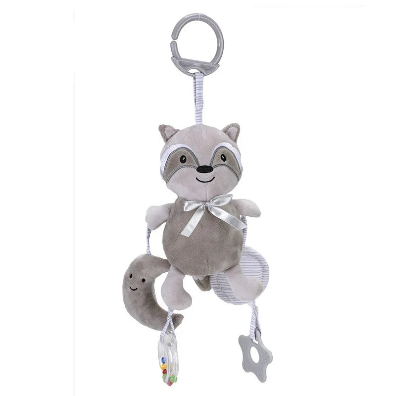 Elephant Plush Rattle Newborn Sensory Toys Soft Bell