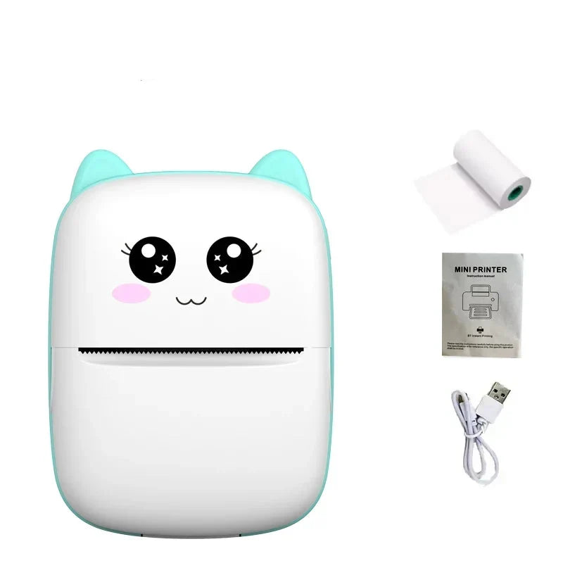 Mini Printer Thermal Ink-Free Portable Sticker Printer