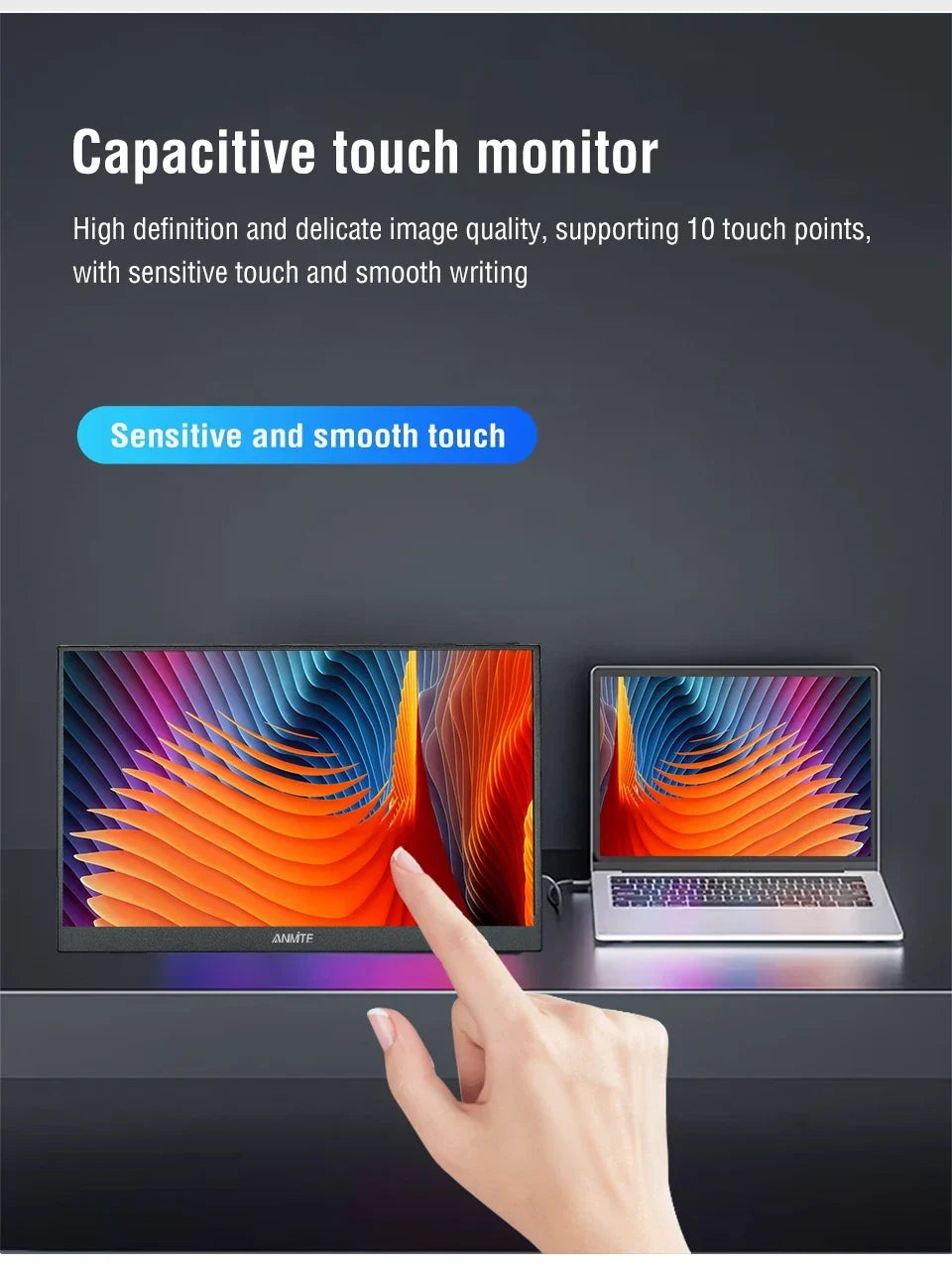 Portable Monitor 14.1 Inch Touch IPS HDR10 Second Screen