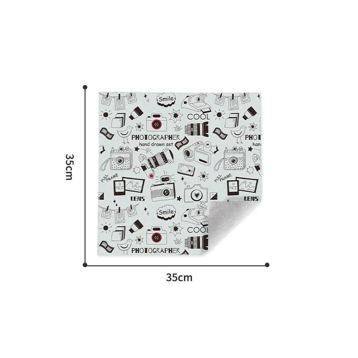 Magic Cloth Makeup Bag - Portable Camera Lens Wrapping Storage, Self-adhesive Organizing Bag