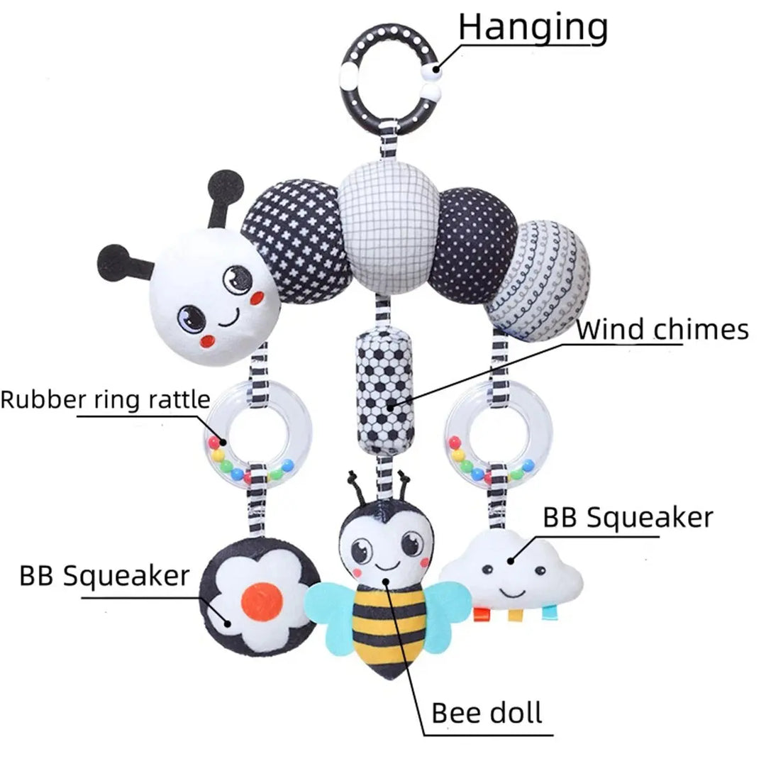 Baby Rattle Stroller Hanging Toy Newborn Sensory Toys
