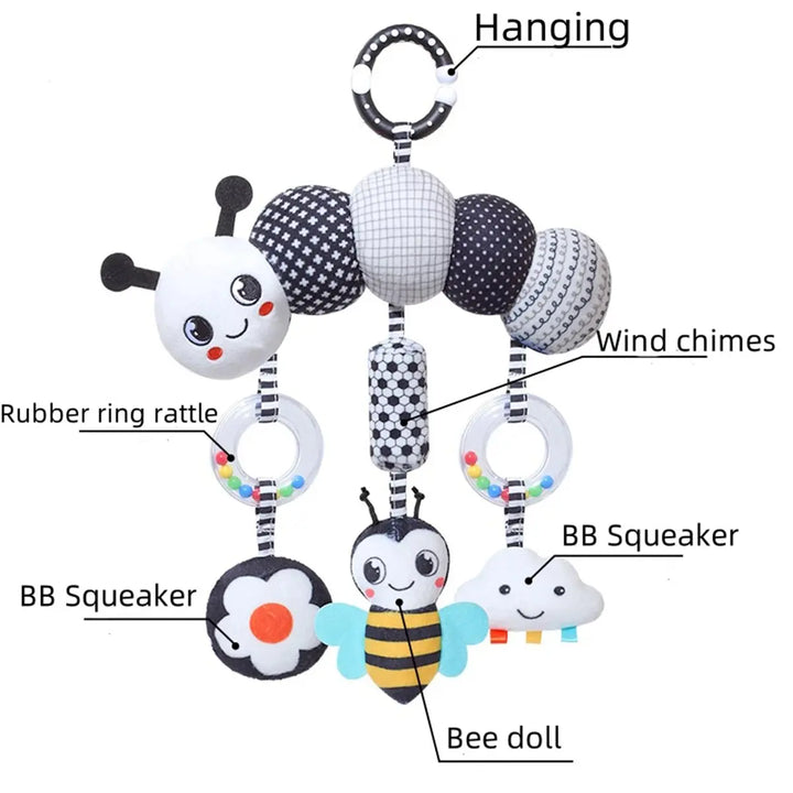 Baby Rattle Stroller Hanging Toy Newborn Sensory Toys
