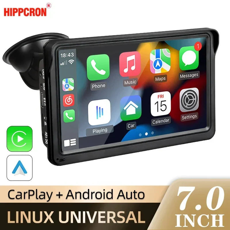 CarPlay Wireless Head Unit 7 Inch In Dash Car Stereo Universal Touch Screen Wireless Android Auto Fall 2025