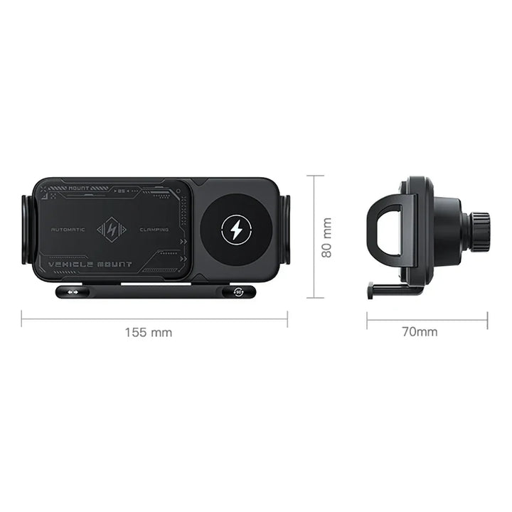 Wireless Car Charger Dual Coil Fold Screen Mount Fast Charge For Foldable Phones Air Vent Car Holder Fall 2026