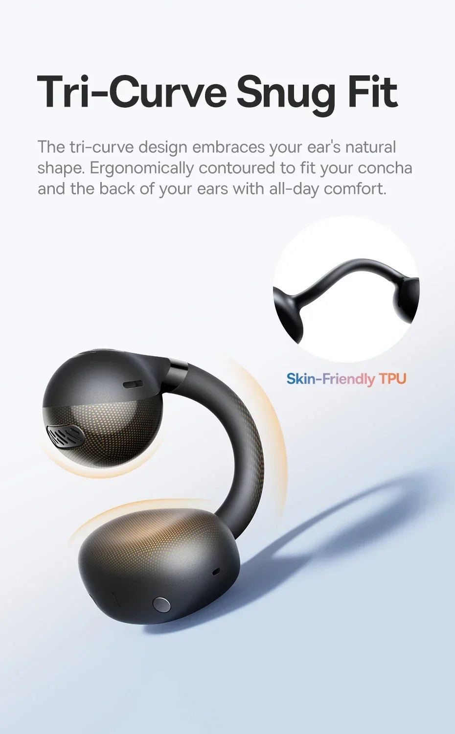 Baseus BC1 Open-Ear Clip Earbuds Bluetooth 6.0 – 4-Mic Noise Cancellation Super Bass IP55 Sports 2026