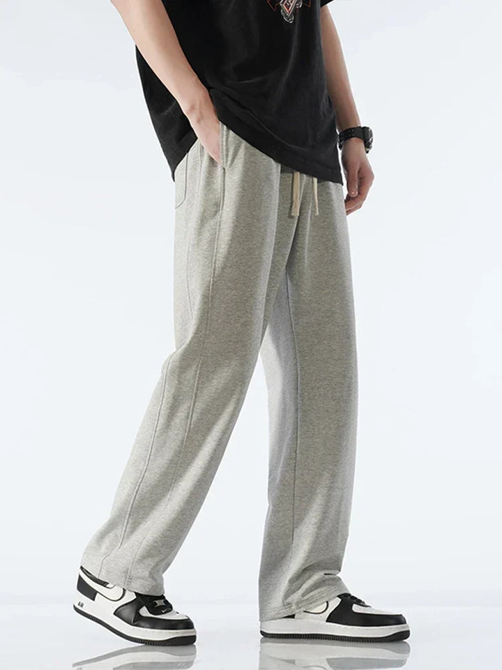 Premium Cotton Joggers for Men and Women, Lightweight Breathable Track Pants with Adjustable Fit, Casual and Sporty Style