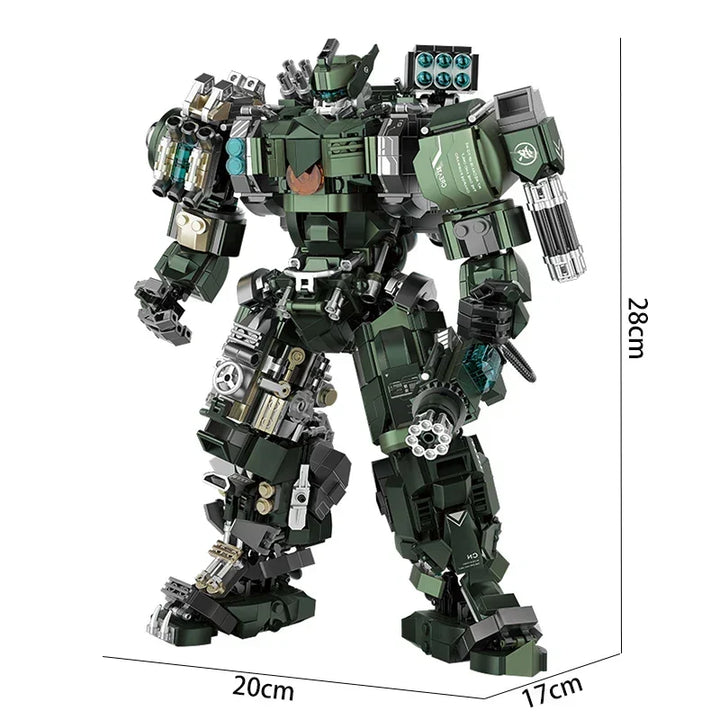 Mecha Building Set Mech Warrior Battle Robots Kit Fall 2025 Gift for Kids and Adults Creative STEM Play