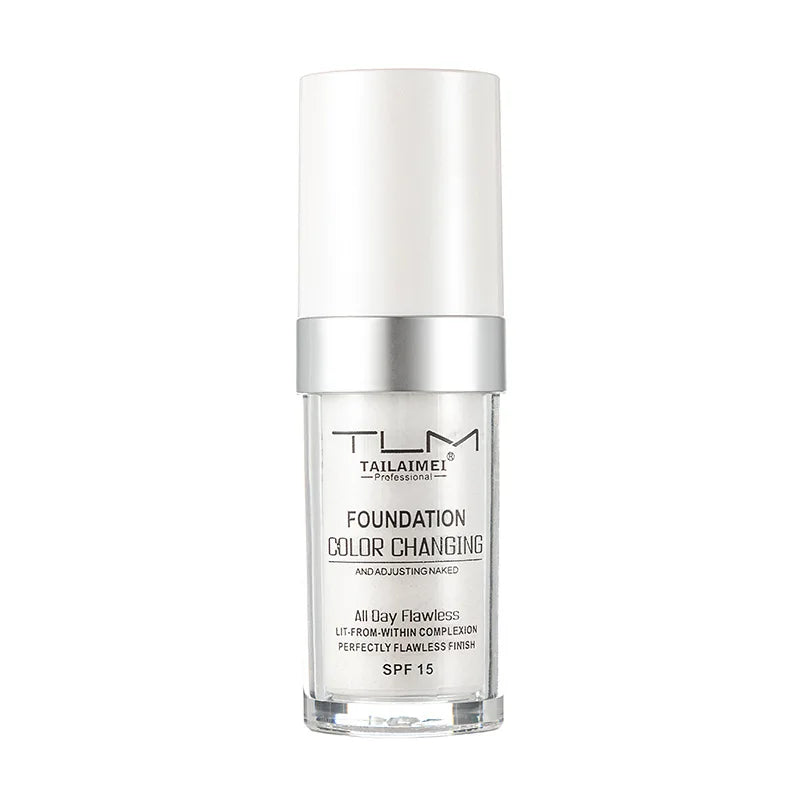 colour-Changing Liquid Foundation with SPF - Long-Lasting Waterproof Oil-Control Sunscreen Cream 30ml