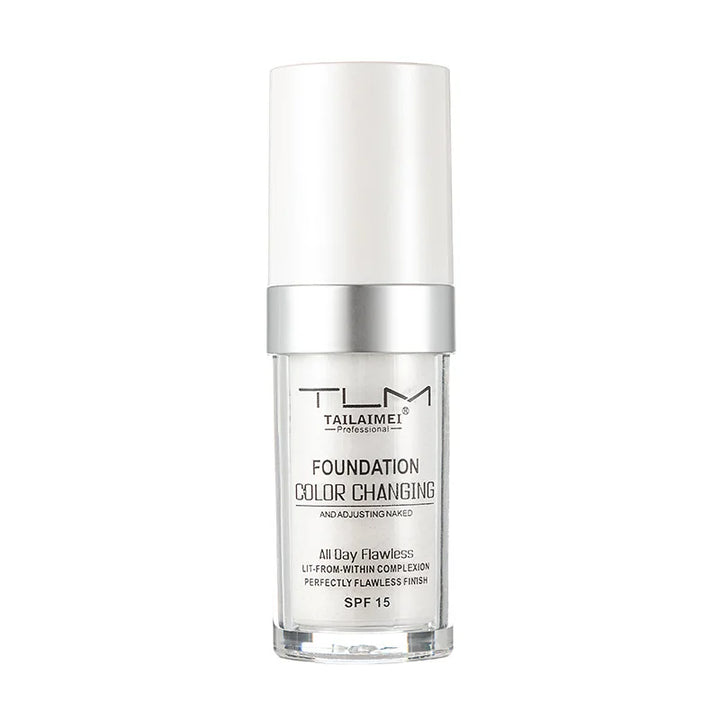 colour-Changing Liquid Foundation with SPF - Long-Lasting Waterproof Oil-Control Sunscreen Cream 30ml