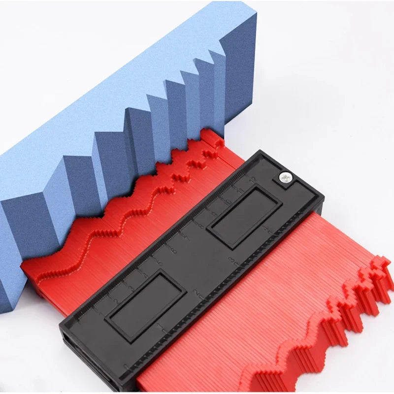 Contour Gauge Duplicator - Plastic Profile Measuring Tool for Home DIY Projects, 10 inch