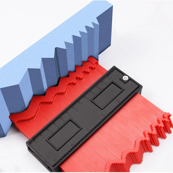 Contour Gauge Duplicator - Plastic Profile Measuring Tool for Home DIY Projects, 10 inch