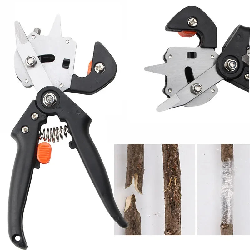 Professional Garden Grafting Tool Set - Stainless Steel Pruning Shears for Fruit Trees and Branches