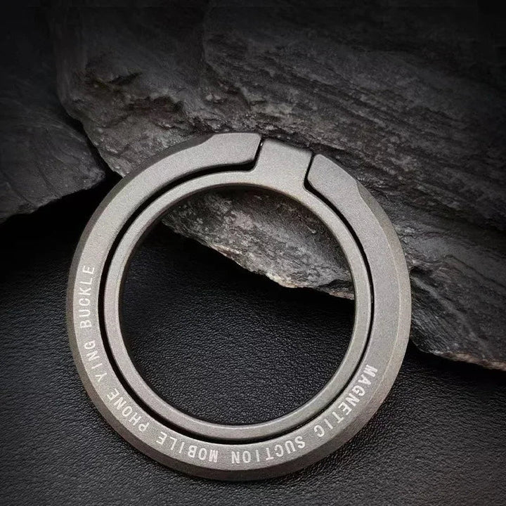 Magnetic iPhone Ring Holder - Foldable Grip Stand &amp; Accessories for Mobile Support