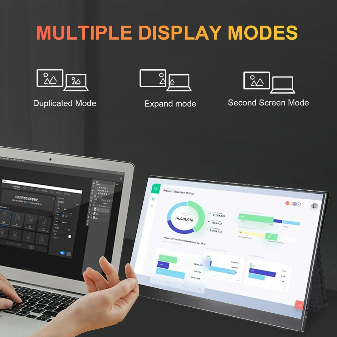 Portable 15.6 Inch FHD IPS Gaming Monitor 3ms Speaker