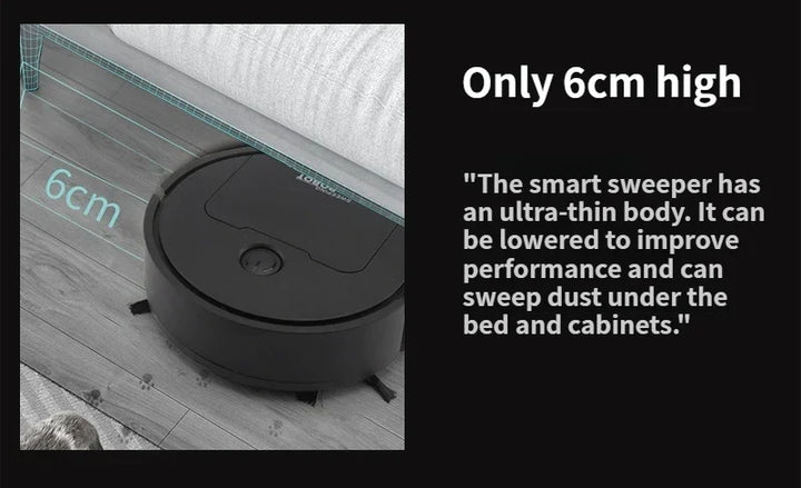Suction Sweeping Robot 3 In 1 Mini Automatic Sweeper