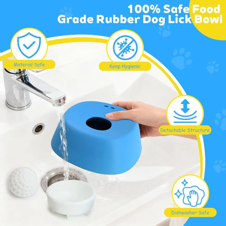 Anti-Choking Slow Feeder Dog Bowl – Non-Slip Lick Mat 3/4 Cup Liquid Treat Holder for Dogs 2026