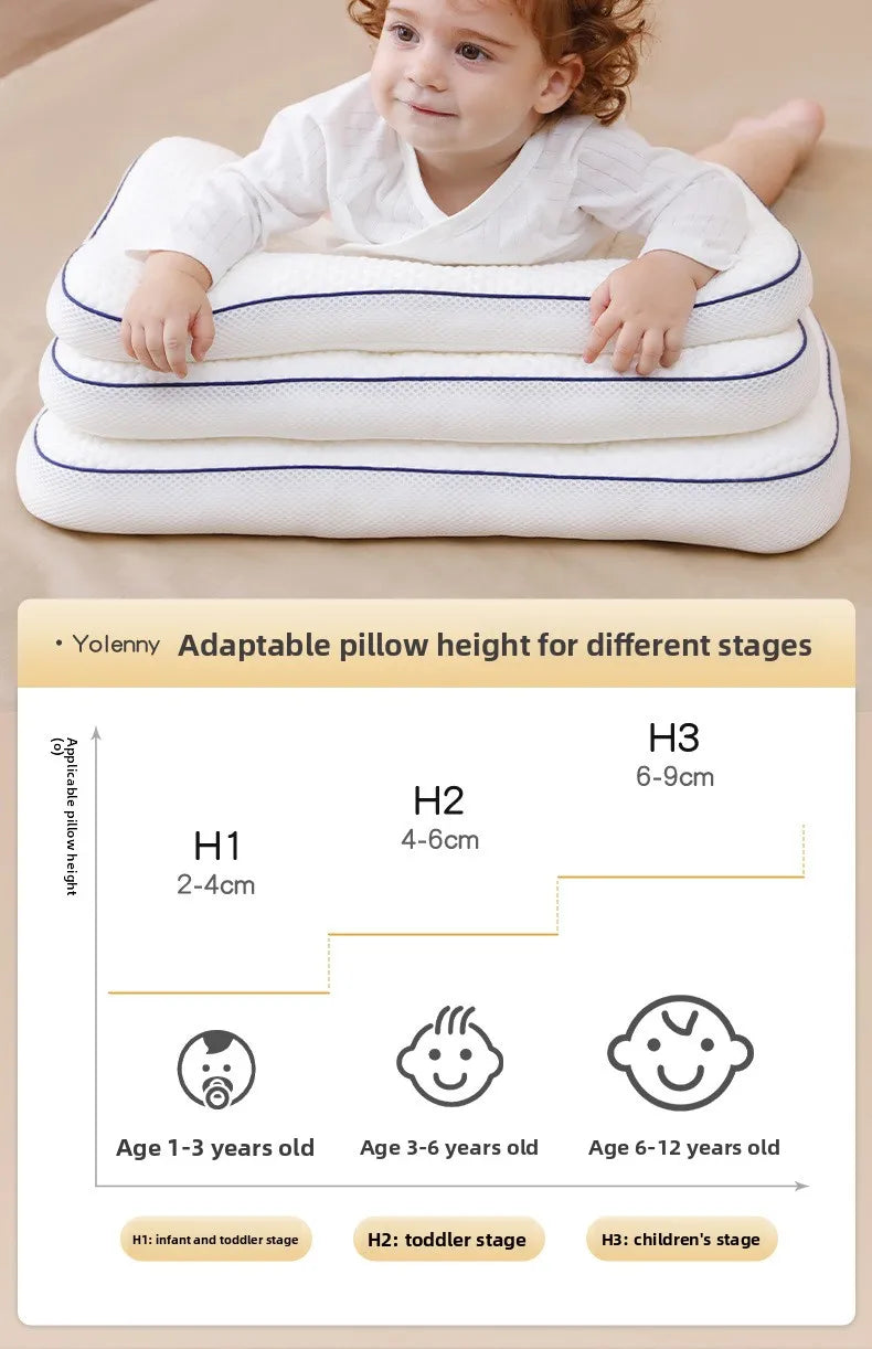 Baby Neck Support Pillow – All-Season Cotton Sleeping Pillow for Toddlers &amp; Kindergarten Kids