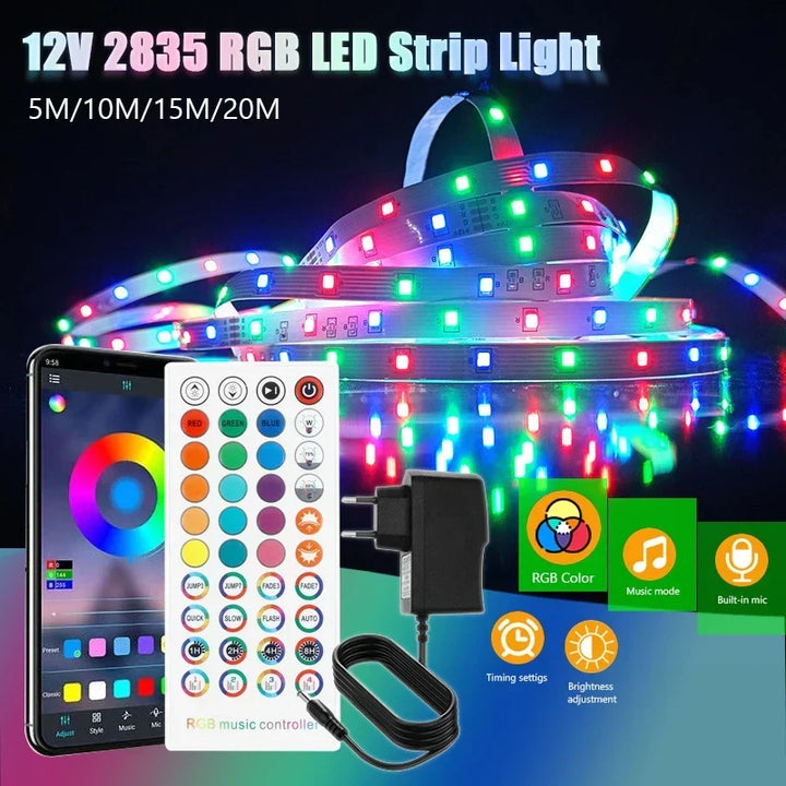 RGB LED Strip Lights 2835 App Music Sync Ambient Decor
