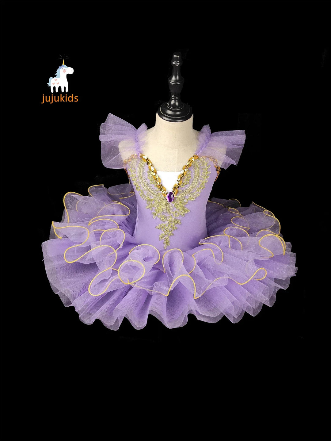 Lightweight girls ballet tutu - pancake-style, polyester, for recital performances