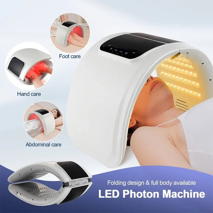 7-colour LED Photon Face Mask &amp; Nano Spray Machine - Skin Rejuvenation Anti-Aging Home Therapy
