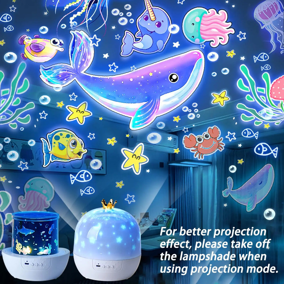 Projector Night Light 360 Degree Rotating Starry Galaxy With 15 Slides Kids Birthday Gift Soothing Bedroom Decor 2026