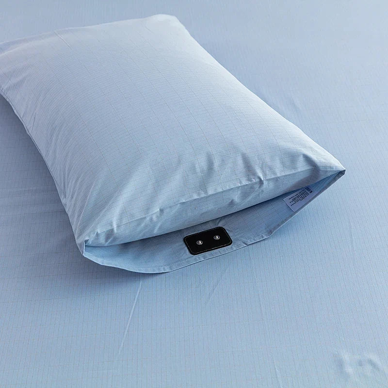Earthing Fitted Sheet Organic Cotton Silver Grounding