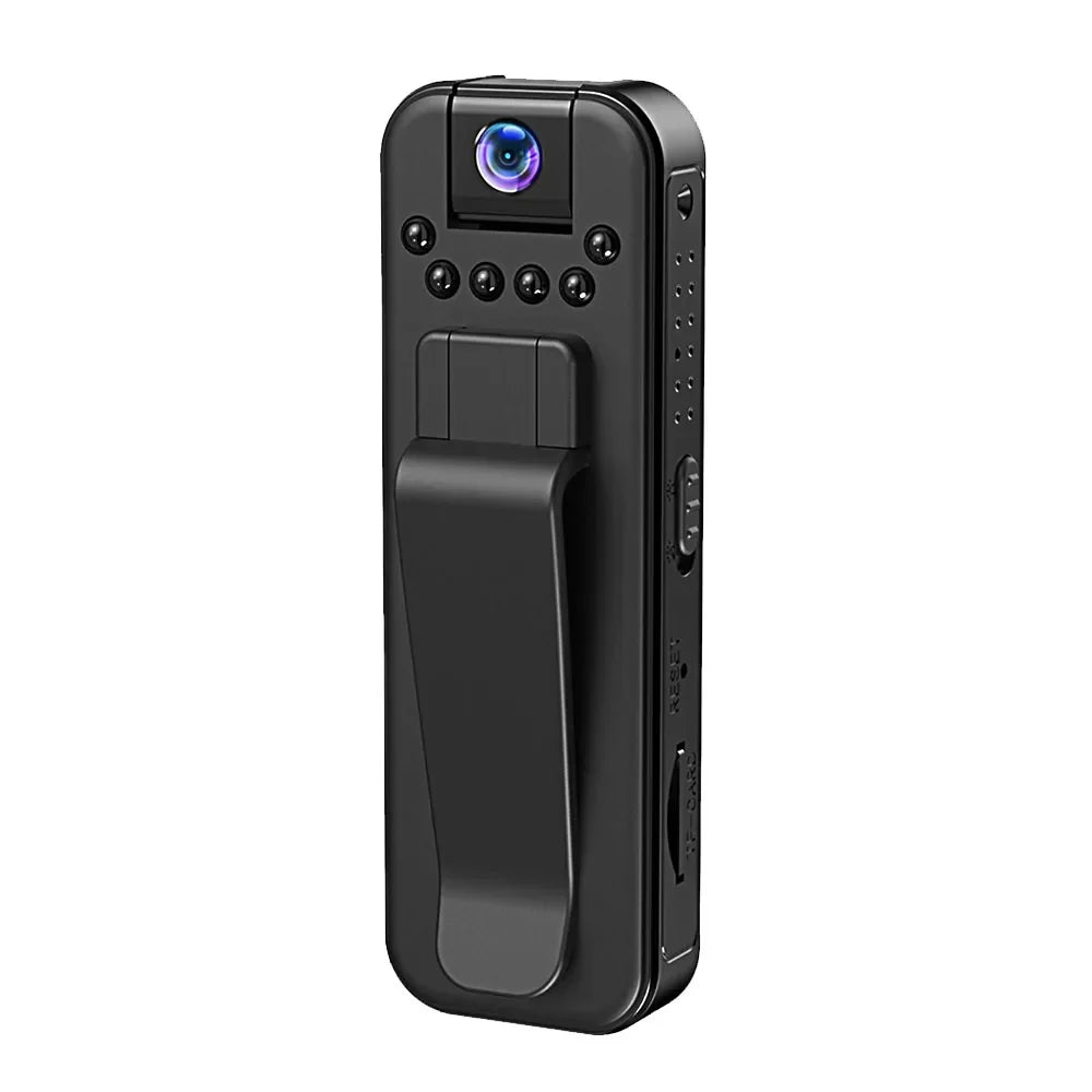 Wifi 1080P Body Mini Camera with Night Vision - Portable Police BodyCam, Infrared Camcorder for Indoor/Outdoor Use