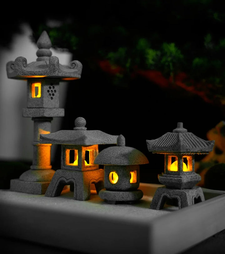 Pagoda Lantern Garden Statue Zen Yard Light Miniature Lamp for Micro Landscape Decor Fall 2026 Trend