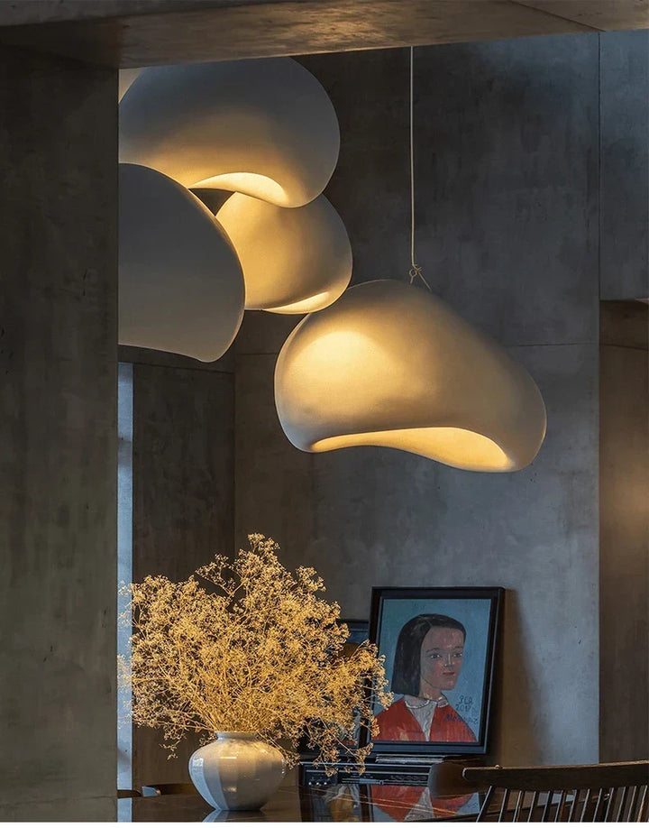 Japandi Pendant Ceiling Lamps Nordic Wabi Sabi LED Dining Room