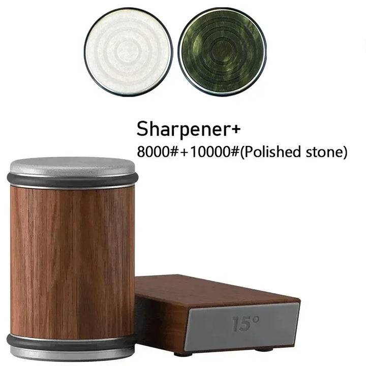 Rolling Diamond Knife Sharpener Kit with Magnetic Holder – 15° &amp; 20° Angle Roller Kitchen Tool 2026