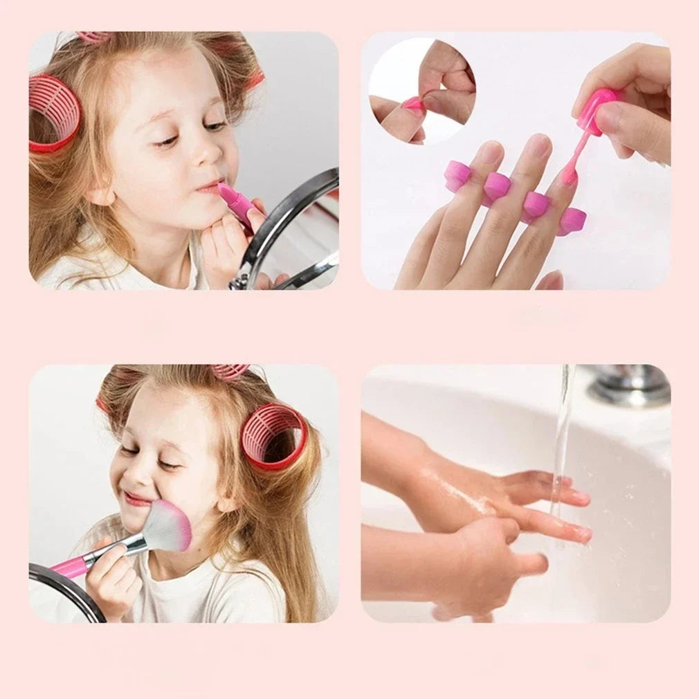 Princess Makeup Play Set for Kids - Safe, Non-Toxic Cosmetic Kit with Lipstick &amp; Eye Shadow