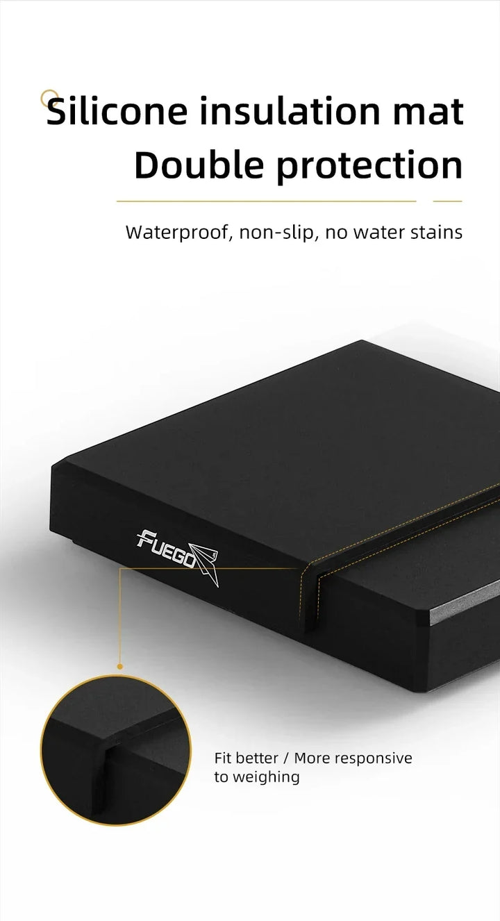 Coffee Scale Rechargeable Digital 0.1g Precision With Timer