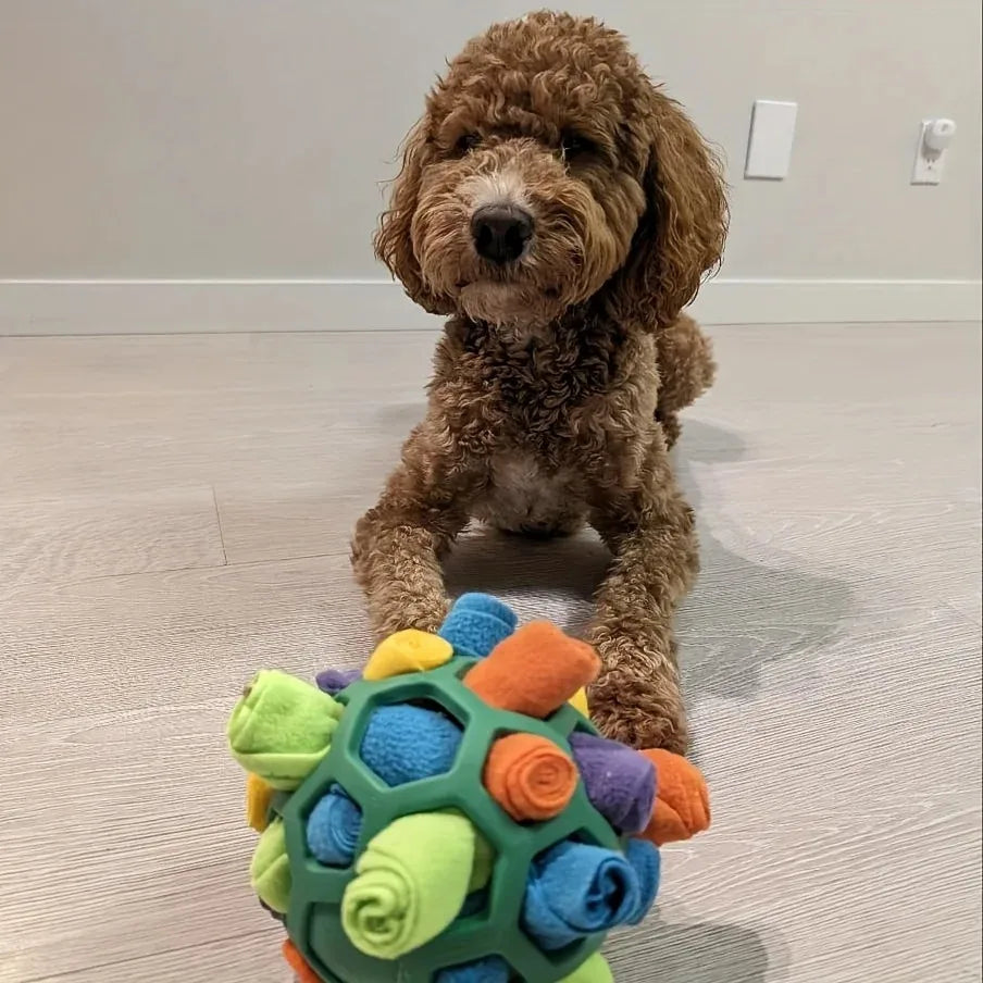 Dog Snuffle Ball Toy – Bite Resistant Rubber Interactive Nose Work Foraging Enrichment Toy for Dogs 2026