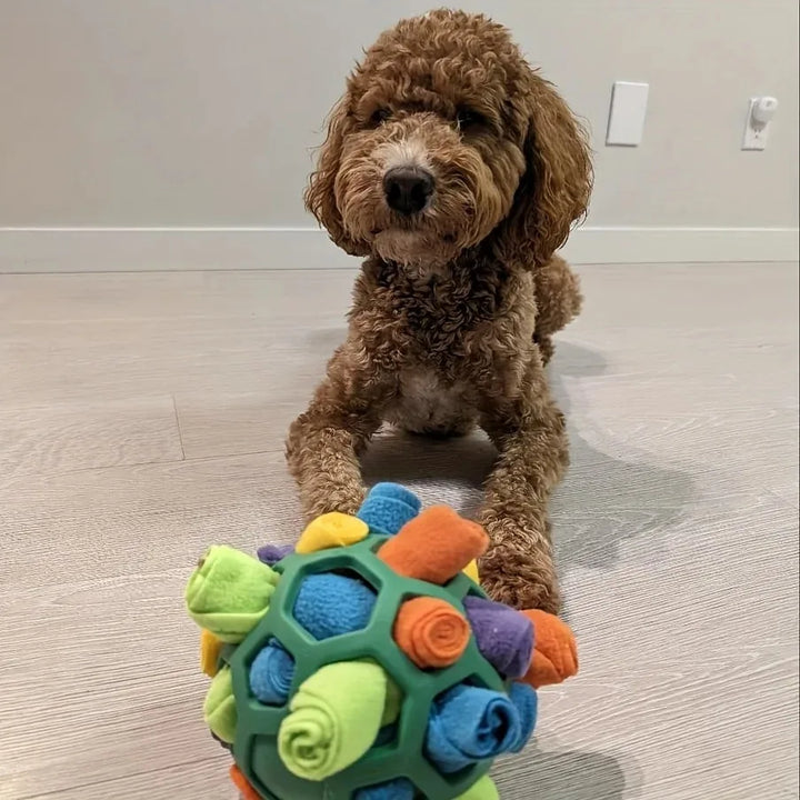 Dog Snuffle Ball Toy – Bite Resistant Rubber Interactive Nose Work Foraging Enrichment Toy for Dogs 2026