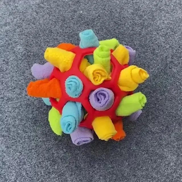 Dog Snuffle Ball Toy – Bite Resistant Rubber Interactive Nose Work Foraging Enrichment Toy for Dogs 2026