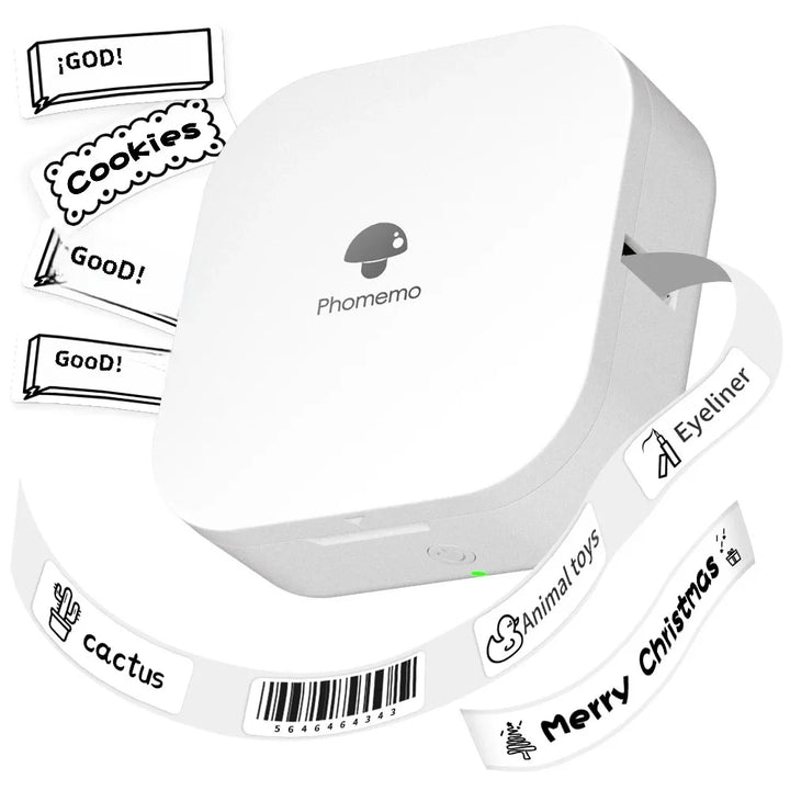 Label Printer Mini Pocket Thermal Maker - Wireless Portable Sticker Printer for Various Label Paper