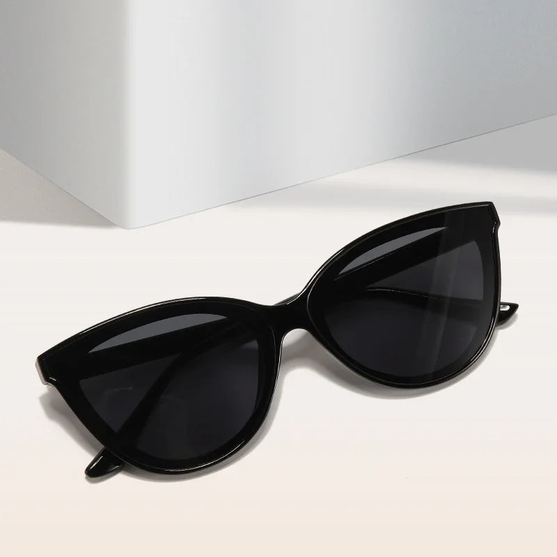 Cat Eye Sunglasses Large Frame Retro Minimalist Gradient UV400 Summer 2026 Fashion Gift Idea
