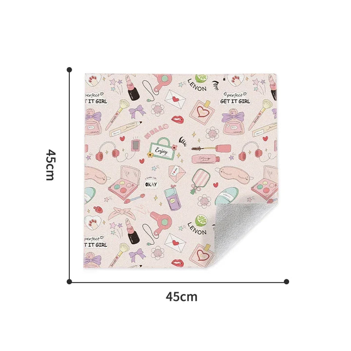 Magic Cloth Makeup Bag - Portable Camera Lens Wrapping Storage, Self-adhesive Organizing Bag