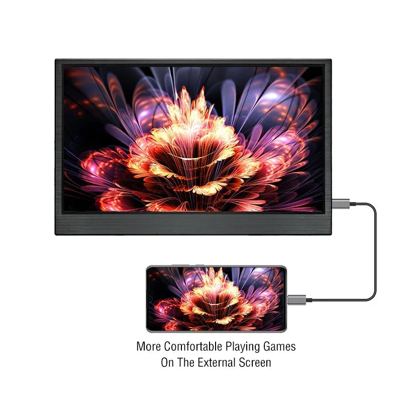Portable 15.6 Inch Touch Monitor 1080p HDR Gaming On The Go