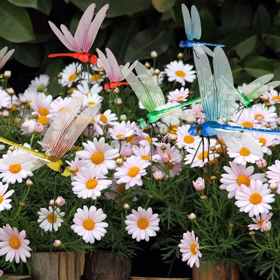 Dragonfly Clips 12-Pack – Realistic Hat Clip Bug Deterrents for Garden Decor, Summer 2026 Trend