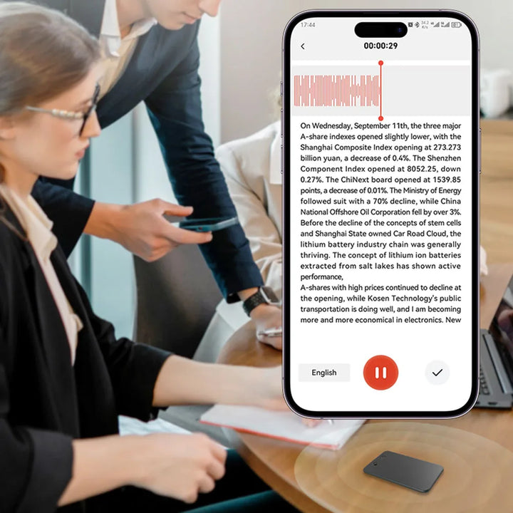 AI Voice Recorder 8GB 128GB Portable Multilingual Translator