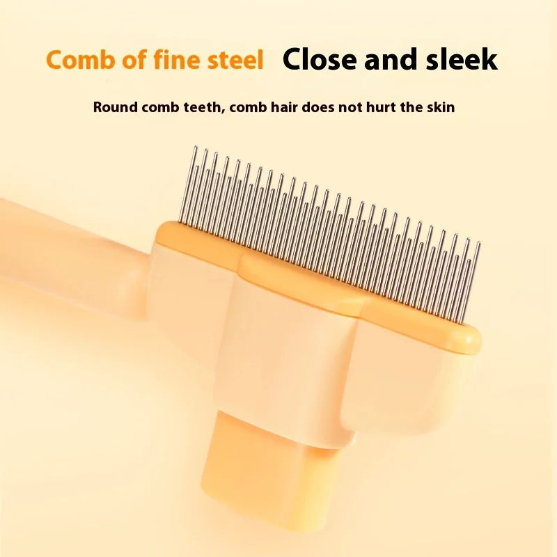 Dog Hair Remover Brush for Long Hair Pets - Grooming and Care Comb for Dogs and Cats, Bath Brush for Easy Hair Cleaning